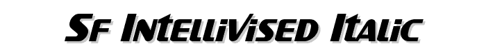 SF Intellivised Italic font